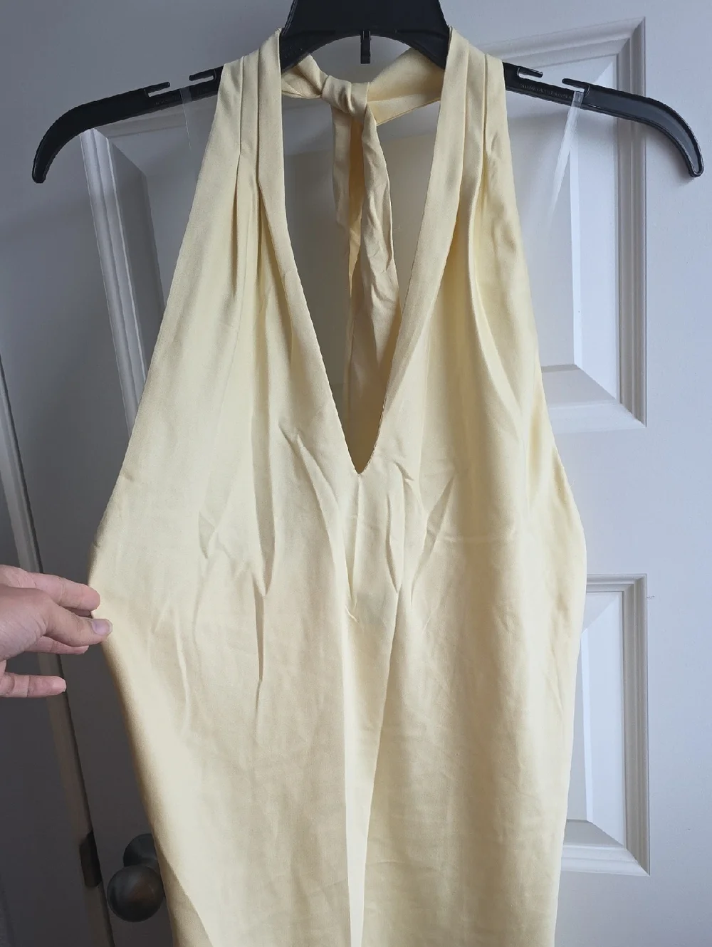 Halter Neck Yellow Women's Sarin Dress Small G048